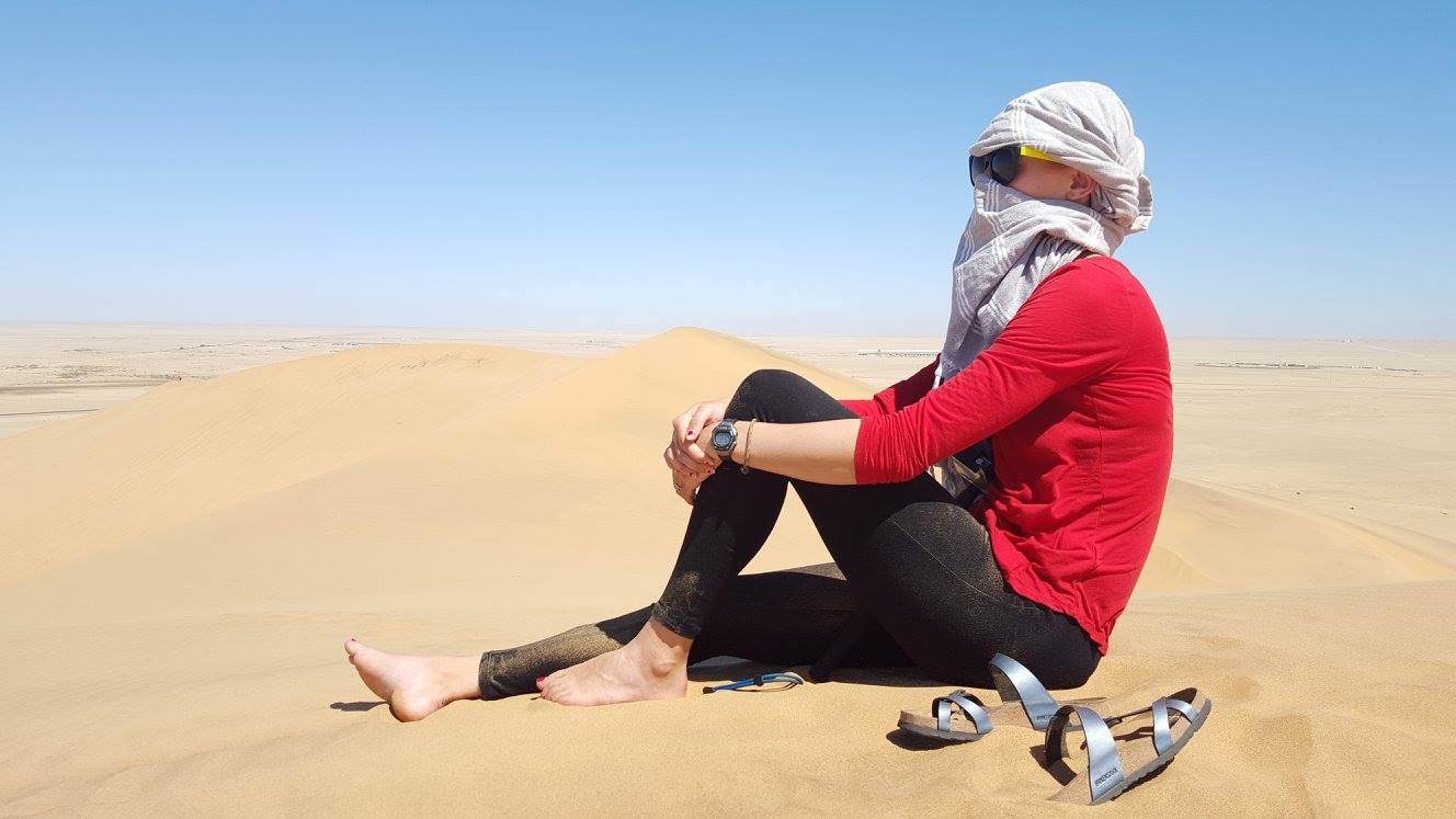 Christine in the dunes